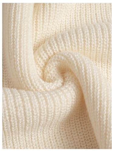 Floerns Women's Dolman Sleeve Knitted Sweater High Neck Loose Fit Pullover Tops4