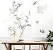 Hinleise Stickers Muraux Chinois Style Encre Bambou Stickers Muraux Autocollant Mural Chambre Salon Couloir