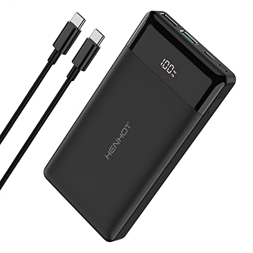 HenHot Portable Charger, 15000mAh Laptop Power Bank, Dual Fast Charging Battery Pack Portable Phone Charger, Compatible with iPhone 14/13/Pro max (20W)