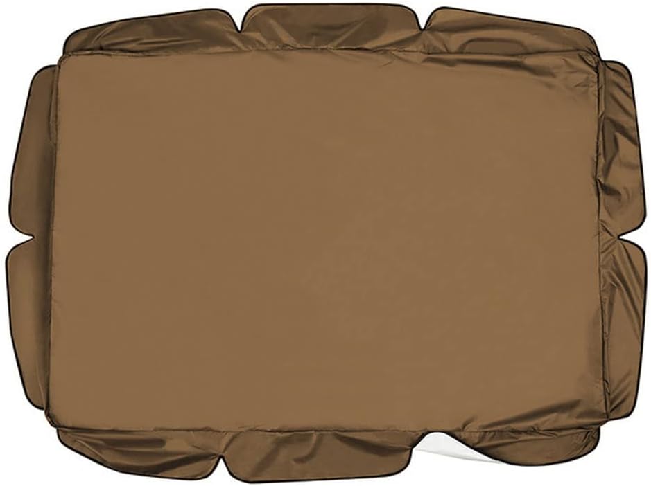 2 & 3 Seater Sizes Outdoor Garden Swing Chair Canopy Cover Waterproof Windproof Anti-Uv Hammock Replacement Canopy Roof Sun Shade Cover (Only Canopy Cover),Gray,142x120x18cm/56x47x7''