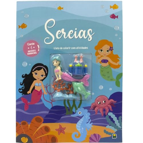 Aventuras com Borrachas – Colorir & Atividades: Sereias: