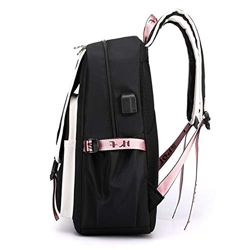 ISaikoy Anime Anya Forger Backpack Bookbag Daypack Laptop School Bag with USB Port 22