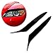 QOYGZ Auto Parts 2pcs Black Car Headlight Eyebrow Eyelid Trim Cover ABS Black/Carbon Fiber for Mazda RX8 Coupe 2004 2005 2006 2007 2008(Black-Carbon Fiber)