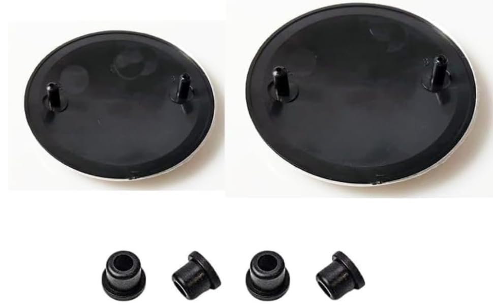Premium Roundel Emblem Blue Kit Exact-Fit 82mm & 74mm Badge Set for German Cars X Models (SUVs) and 3/5 Series Sedans (2000-2025) | High-Gloss Weatherproof Design with Tool-Free Mounting Grommets