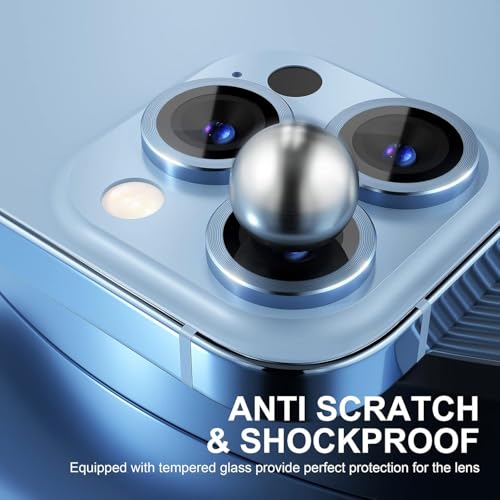 Image of Mobile Camera Lens Protector Compatible for iPhone 16 Pro & iPhone 16 Pro Max Blue