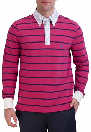Brooks Brothers Men's Long Sleeve Bb Stripe Rugby Shirt