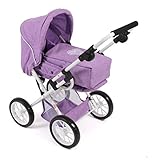 bayer puppenwagen lila Höhenverstellbaren Schiebegriff von 43 bis 67 cm