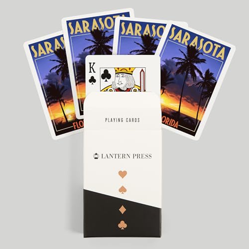 Baraja de poker Lantern Press Sarasota Florida 52 cartas miniatura 6