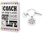 Cheer Coach Keychain & Card Gift Set, Cheerleading Coach Keychain, Cheer Coach Jewelry - Gift for Cheer Coaches
