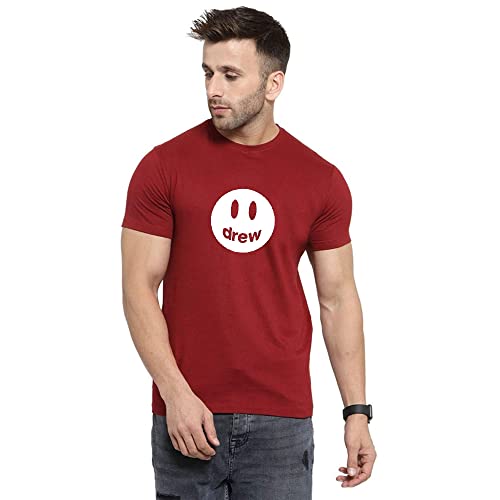 Image of Cotton Blend Printed T Shirt for Men| T-Shirts for Mens Half Sleeves