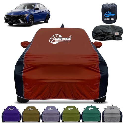 Image of Car Cover for Hyundai Elantra All-Weather & Scratch Protection with Mirror & Antenna Pockets | Washable Fabric | Custom Fit | Premium Multicolor | We Send Any One Color from Showing Image