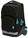 okiedog 2in1 Stardust Schulrucksack, Trolley für die Schule, schwarz, 2 Rollen, automatische Rollenabdeckung, intelligentes Gurtsystem, Laptopfach, ca. 35 x 25 x 46 cm, 30 Liter