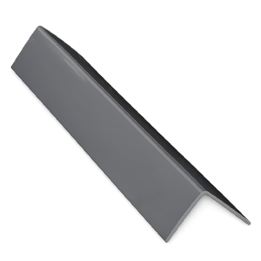 Built Right 8mm Cladding Trims for Bathroom Wall Panels, Cove, U, Internal, External, H & L Trim, 2700mm, White Black Silver (Silver, L Trim)