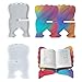 Voyyphixa 2 PCS Porta Libri Stampi per Resina Stampi Silicone Libreria,Lettura Supporto Stampi per Resina Epossidica Stampo in Silicone per Leggio (2pcs Reading Shelf molds)