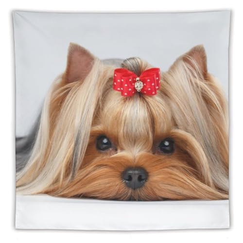 Tapisserie Yorkshire Terrier déco murale pour chambre et salon