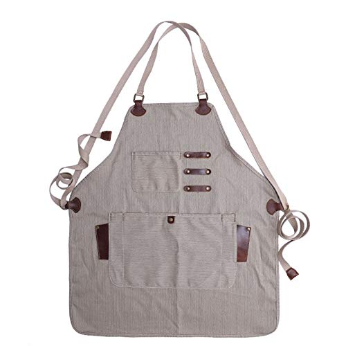 XIANGHUI Delantal De Trabajo Unisex De Lona Encerada，Resistente para Productos Duraderos...