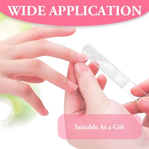 3 Piezas Lima de Uñas de Vidrio, Limas de Uñas de Cristal Con Estuche Cristal para Uñas para Profesionales Varillas de Lijado Herramientas para Doméstico Salón Uñas Naturales y Acrílicas - imagen 6