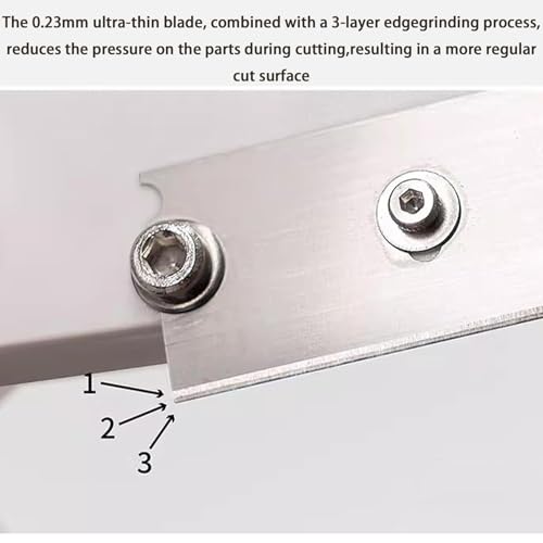 Tagliater per mitra regolabile 0-45 gradi per la costruzione navale modello, guida ad angolo di precisione con 2 lame di ricambio, maniglia ergonomica per progetti sicuri di taglio e artigianali della