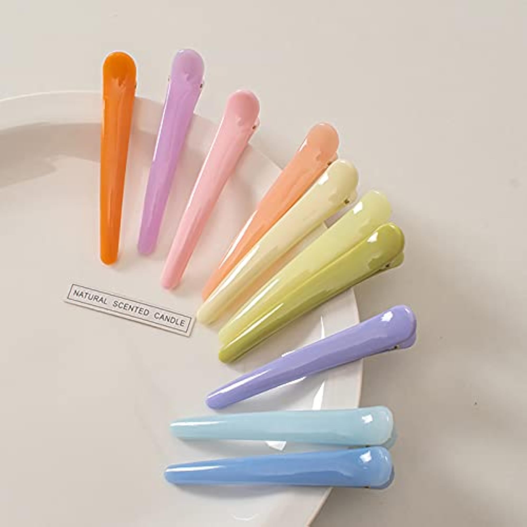 10pcs Colorful Alligator Hair Clips Set, Trendy Accessories