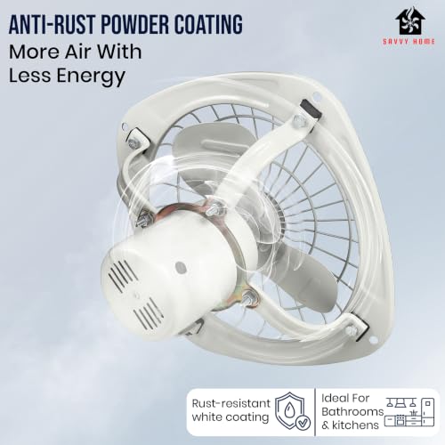 Image of 9 Inch Fresh Air Fan for Kitchen and Bathroom |9FA-White-1 Exhaust Fan | Ventilation, Indoor Use