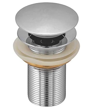 Shineman Sanitary/Wash Basin Waste Coupling/Steel Waste Coupling/Full Thread Waste Coupling/Pop Up Wash Basin Waste Coupling (3 Inches Lenghth, Silver, 1.25 Inches Diameter)