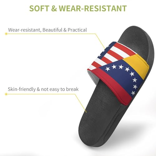 U.S. Venezuela Flag House Sandals Non-Slip Bathroom Slippers Beach Summer Shoes for Men Women3