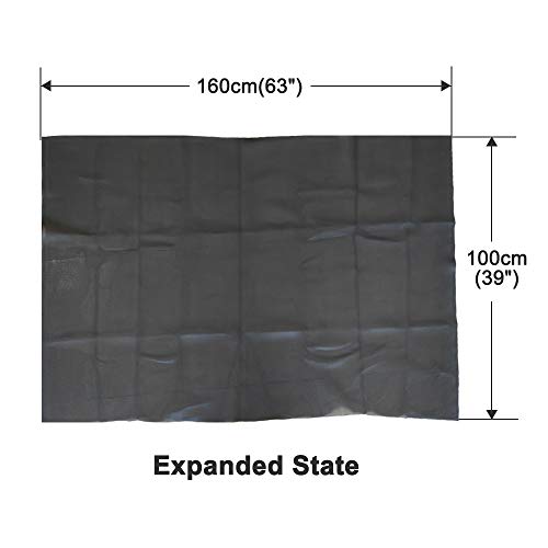 Black Tulle Speaker Grill Cloth Stereo Fabric Replacement For Home Speakers, Large Speakers, Stage Speakers And Ktv Boxes Repair - 63 X 40 In / 160 X 100 Cm #TOP4