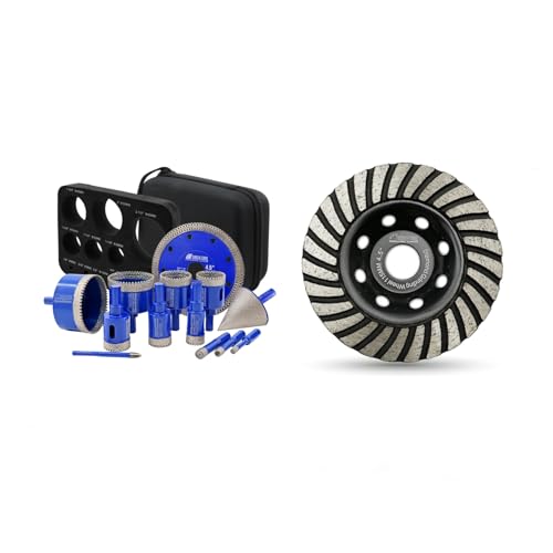 Brocas diamantadas kit para porcelanato y mármol miniatura 1