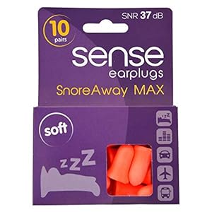 Sense SnoreAway Max Earplugs 10 Pairs