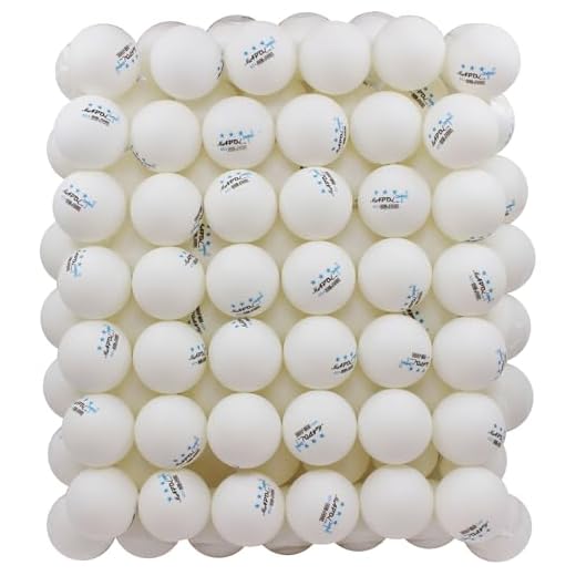 MAPOL 100 Pack White 3-star Table Tennis Balls Advanced Training Ping Pong Ball