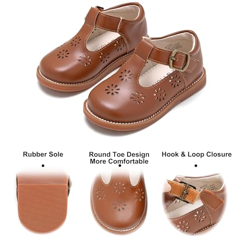 Image of Felix & Flora Toddler Little Girl Mary Jane Dress Shoes - Ballet Flats for Girl Party School Shoes