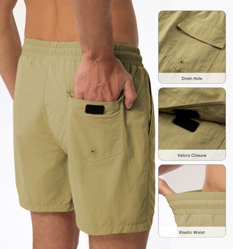 JMIERR Mens Swim Trunks with Mesh Lining Beach Swimming Shorts for Men Lightweight Swimwear Summer Sports Short3