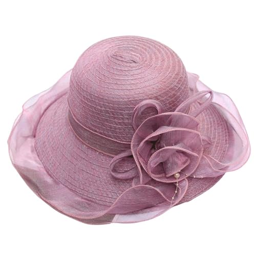 Chapeau de soleil pour femmes anti UV avec brides pour bloquer le soleil