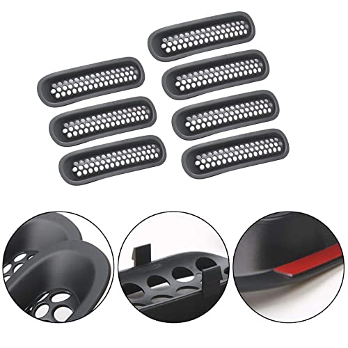 Rt-Tcz Upgrade Version Clip-On Grille Front Mesh Grille Inserts For Jeep Wrangler Jk Jku 2007-2015 (Matte Black) #TOP2