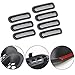 RT-TCZ Upgrade Version Clip-on Grille Front Mesh Grille Inserts Compatible with Jeep Wrangler JK JKU 2007-2015 (Matte Black)