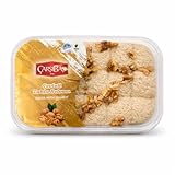 400 g Premium Türkische Walnuss‑Helva – Traditionelle Sesam‑Tahin Süßigkeit mit Walnussstücken – Köstliche Halva aus der Türkei, Glutenfrei – Ohne Glukosesirup, Palmöl, Halwa