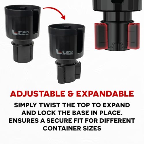 Portavasos Universal Ajustable para Vehículo Negro miniatura 3