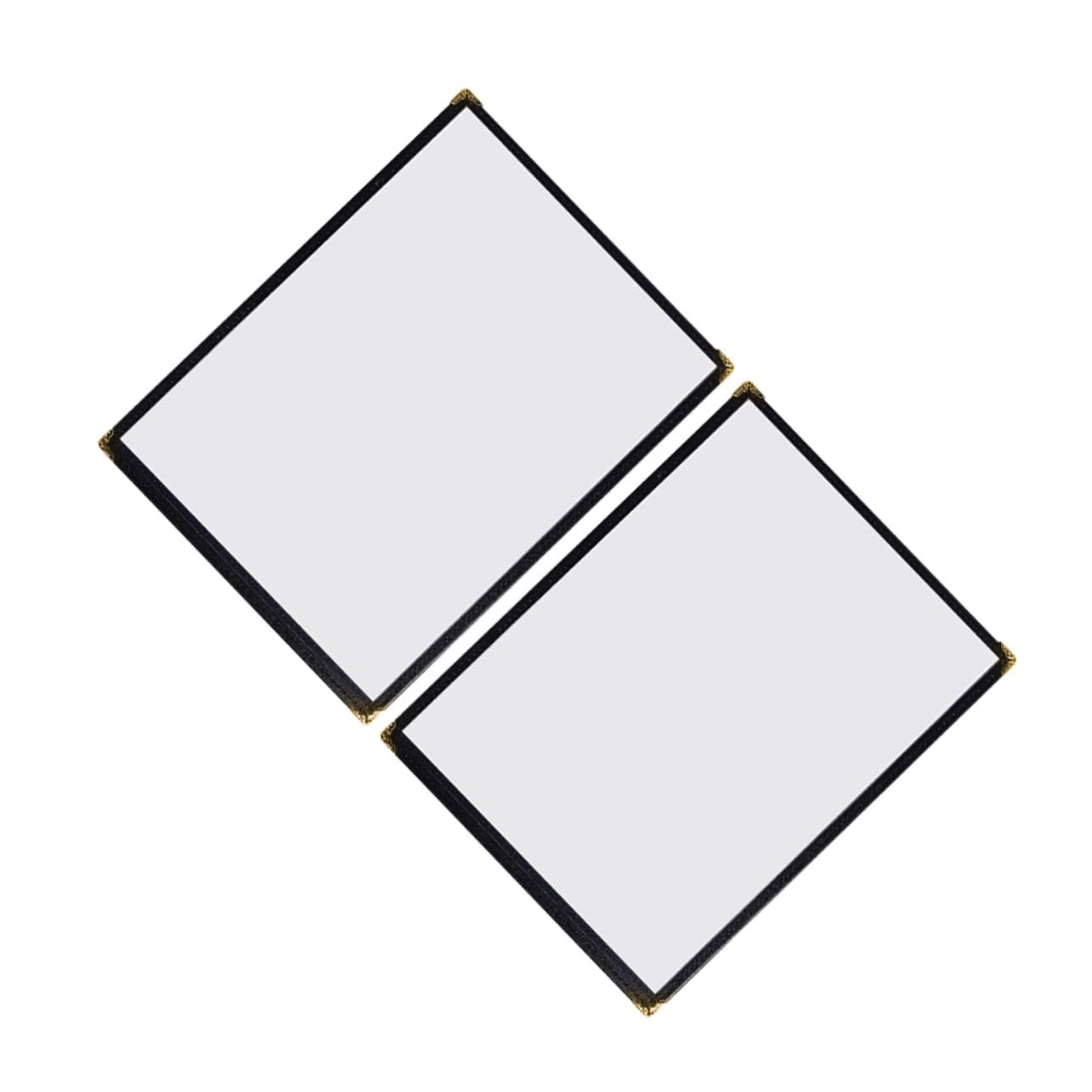 FUNOMOCYA 2pcs Menu Recipe Protectors Clear Recipe Cover Filter Flask Waterproof Cases Double- Sided Recipe Cover Large Camera Blower Clear Recipe Book Water Proof Case Transparent Leather