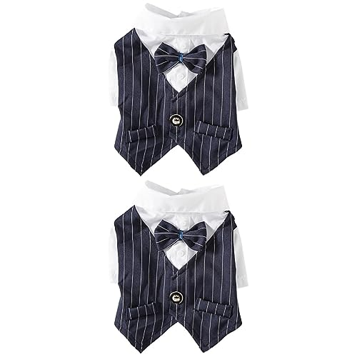 Robe costume pour chien et chat HMJGDHX (lot de 2 pièces) - Vêtement d'été taille XS