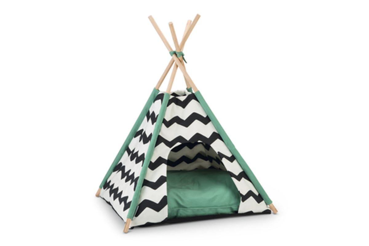Beeztees 704744 BZ Tipi Tent Kioni Noir/Blanc 50 x 50 x 80 cm