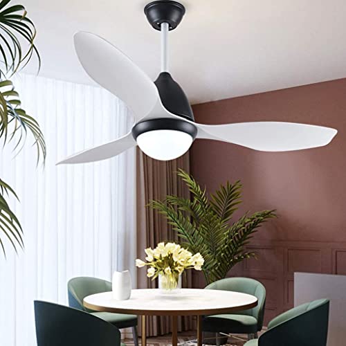 Ventilateur de plafond LED CFWSHJ 48 pouces avec télécommande pour chambre