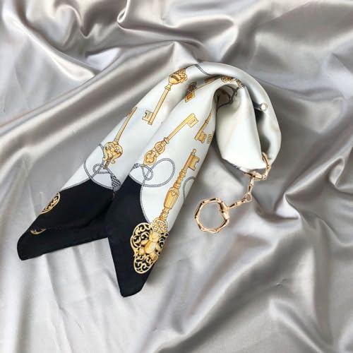 3Pcs Simple and Elegant Horsebit Silk Scarf Buckle Ring Scarf Rings for Women,Sophisticated accessories for women3