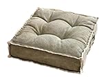 STRWARD Floor Cushions Square Pouf Meditation Pillow Tufted Bench/Chair Cushion Soft Thicken Tatami
