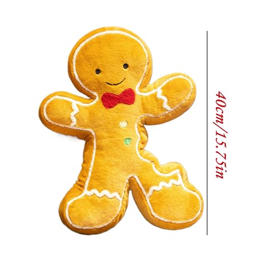 Coussin bonhomme d'épice Noël peluche décoration maison - 6
