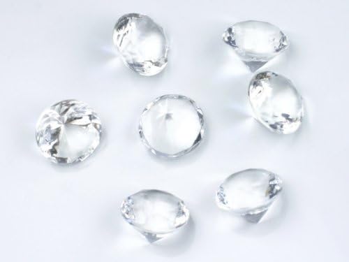 PolysGems30 x Large Clear Wedding Table Scatter Diamonds 20mm