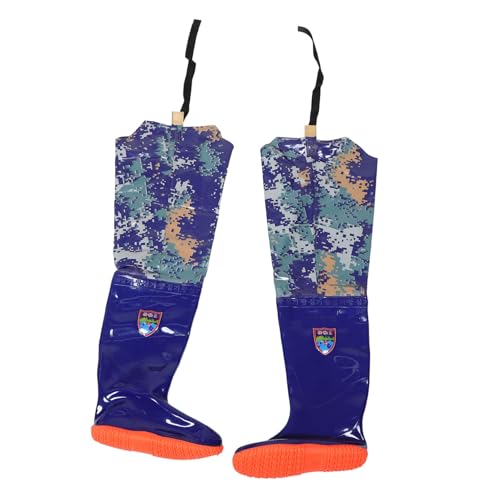 GOOHOCHY High Boot PVC Waders Non-Slip Wading Boots for Men Waterproof Hip Waders Size 44