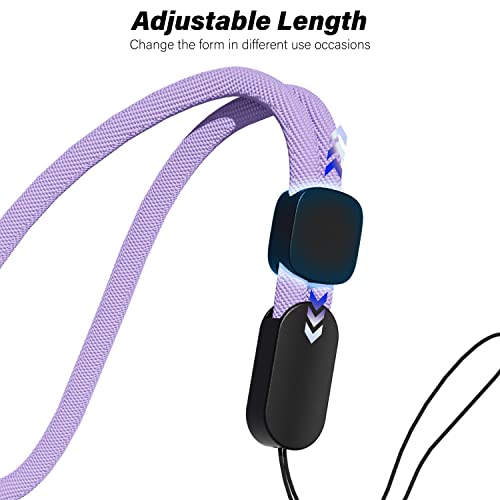 Oakxco Airpods Pro 2 Lanyard Loop Adjustable Hand Wrist Nylon Strap, Compaitbie With Airpods Pro 2Nd Generation 2022 Released, Airpods 1St/2Nd/3Rd/Pro Case With Ring, Phone Case With Hole Light Purple #TOP4