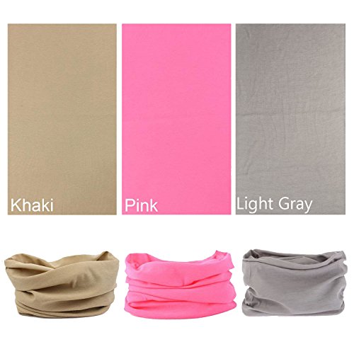 Oureamod Wide Headbands For Men And Women Athletic Moisture Wicking Headwear For Sports,Workout,Yoga Multi Function (Solid) #TOP1