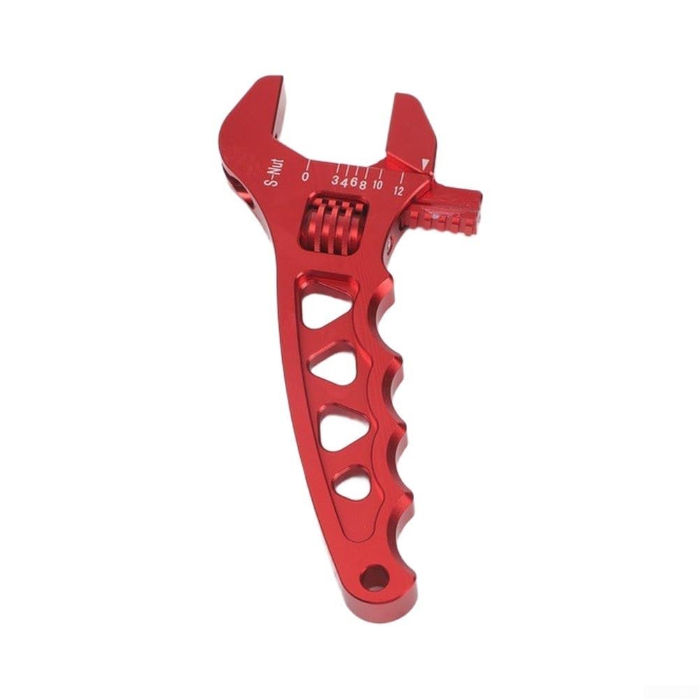 Chiavi, Chiave for Tubi In Alluminio - Comoda Blu Nera Rossa 175 Mm