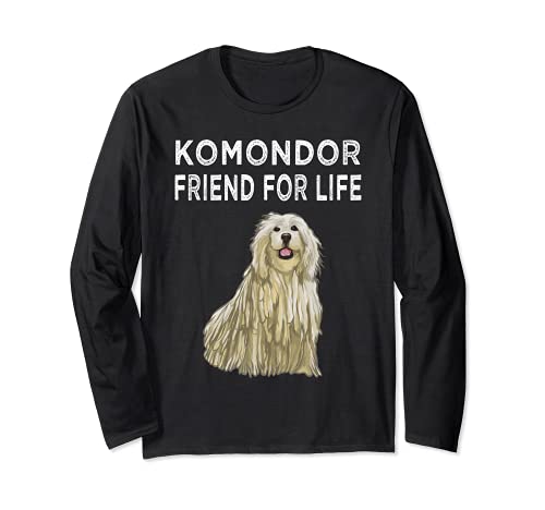Komondorok Friend For Life Dog Lover Friendship Long Sleeve T-Shirt, Black